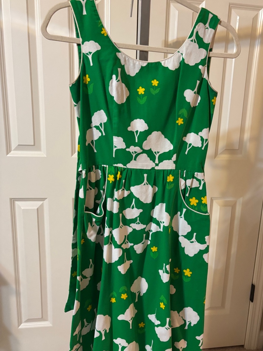 Green Floral-Print Dress